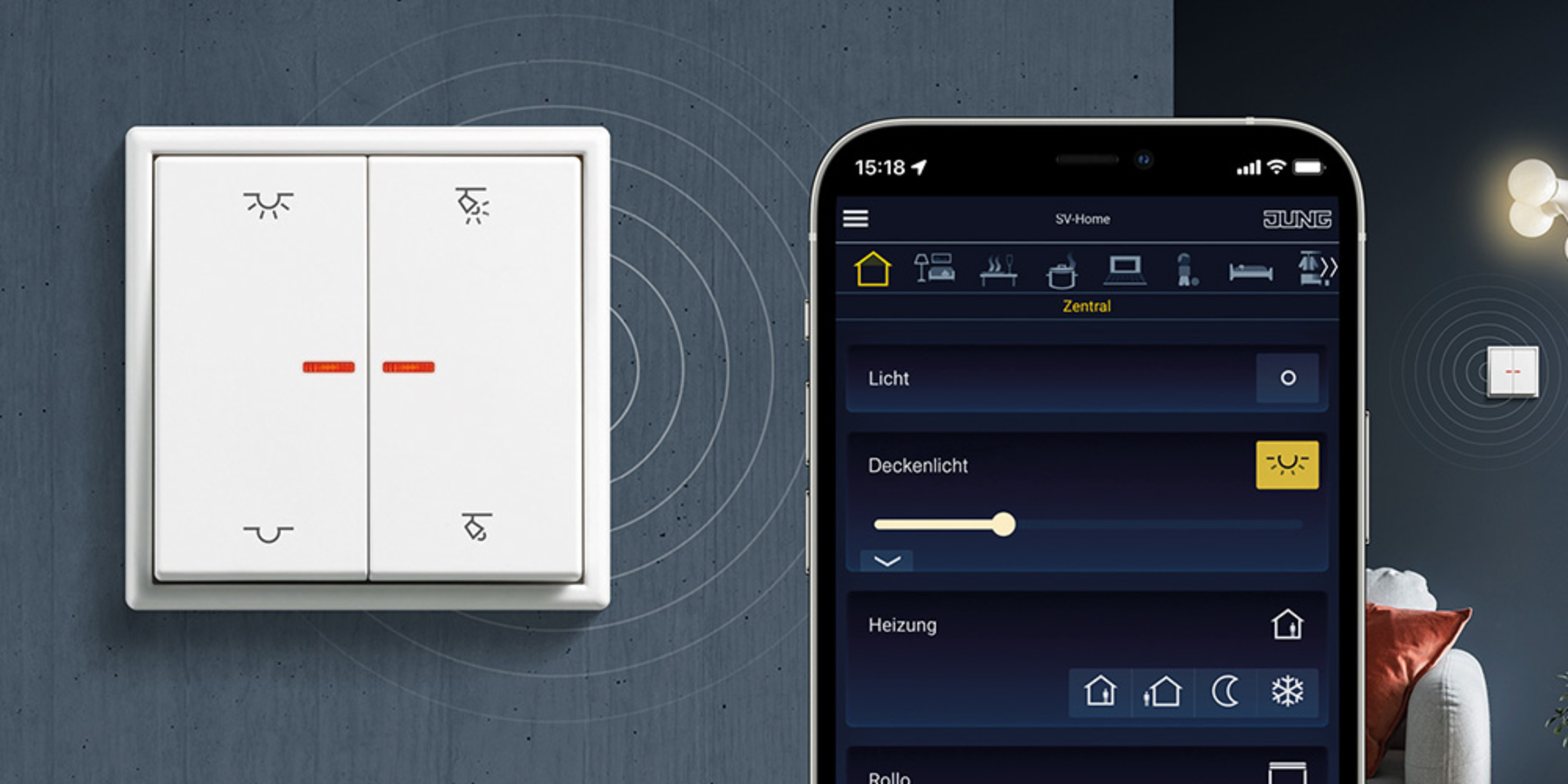 KNX RF Taster bei INNOBLICK Elektrotechnik GmbH in Kornwestheim